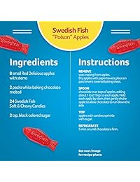 Original SOUR PATCH KIDS & SWEDISH FISH Halloween Candy Variety Pack, 50 Trick or Treat Size Packs (0.5 oz.)