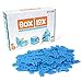 Atwood Toys Box Lox 80 pcs Creative Cardboard Building kit - Construction Toys for Girls and Boys Educational STEM (Blue)