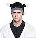 Men Knit Viking Beard/Mustache Hat Beanie, Black Beard