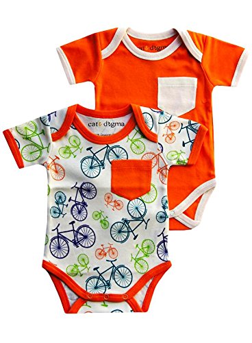 Cat & Dogma Certified Organic Baby Clothing - Short Sleeves Bodysuit 2
Pack - Orange + Bicycle (12 to 18 Months) Cat & Dogma Certified Organic Baby Clothing - Short Sleeves Bodysuit 2
Pack - Orange + Bicycle (12 to 18 Months)