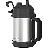 1 gallon water jug, 128 oz Large Insulated Stainless Steel Sports Water Jug, Large Triple Wall Vacuum Insulation Water Bottle-Keeps Cold up to 48 Hrs-Sweat Proof, for Gym, Hiking & Camping