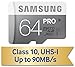 Samsung 64GB PRO Class 10 Micro SDXC up to 90MB/s with Adapter (MB-MG64DA/AM)