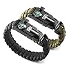 X-Plore-Gear-Emergency-Paracord-Bracelets-Set-Of-2-The-ULTIMATE-Tactical-Survival-Gear-Flint-Fire-Starter-Whistle-Compass-ScraperKnife-BEST-Wilderness-Survival-Kit-For-CampingFishing-More