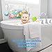 Pikababy Bath Toy Organizer, With 2 Extra Strong Suction Hooks, Includes 3M Stickers, Safe Non-Toxic Polyester, The Perfect Storage Bag,Premium Quality Mesh Basket For Toddlers and Kids Toys,Large net