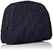 Vera Bradley Medium Zip Cosmetic Bag, Classic Navy, One Size