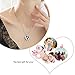 EleShow Angel Wing Necklaces Women Love Heart Pendant Necklace Gifts Women Girls (H_Blue)