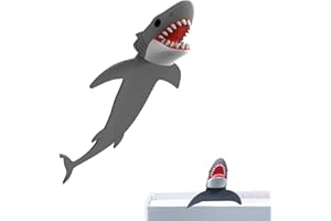 LUARKYEER 3D Cartoon Animal Book Marks，Funny Cute Pretty Unique Bookmark for Kids, Boys, Girls, Students and Reading Lovers (Shark)