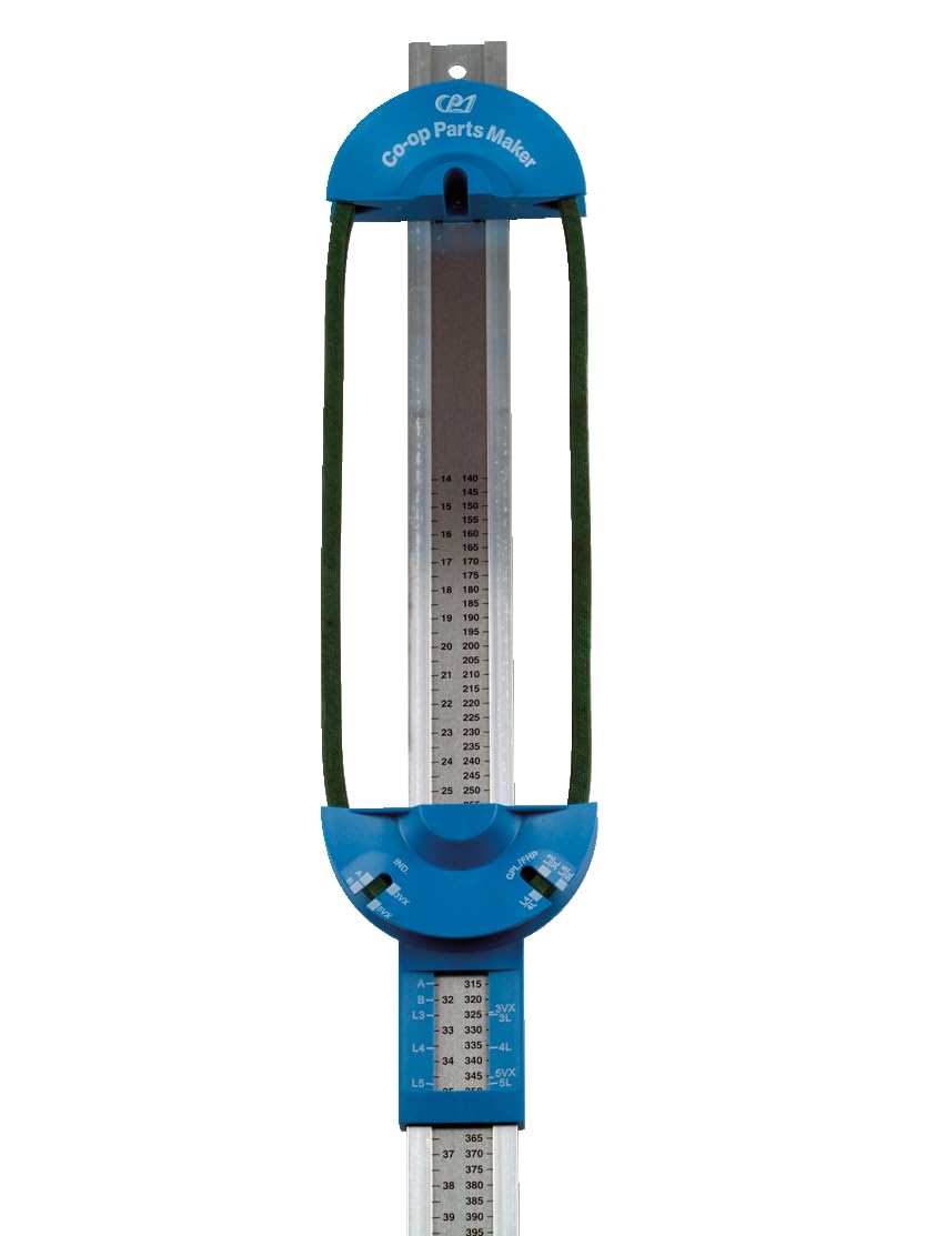 Ratioparts RP 8-900 V-belt gauge - determination of all inch sizes (14 to 100)