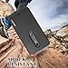 Motorola Moto X Pure Case, OMOTON High Impact Resistant Fully Protective Dual Layer Case with [Soft TPU Interior] [Durable PC Exterior] [Fashion Design], Black