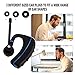 Bluetooth Headset, Wireless Bluetooth Earpiece with Mic for Cell Phones, Perfect for Business/Office/Driving (Black+ Blue) by MENKEY