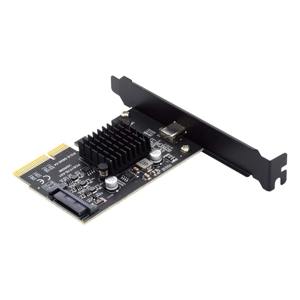 Cablecc USB 3.2 Gen2 Type-C 20Gbps USB-C to PCI-E 4X Express Card Adapter for Desktop Motherboard