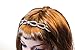 Yeshan Bow Design Rhinestone and Crystal Strong Plastic Headband,Hairband for Women,white