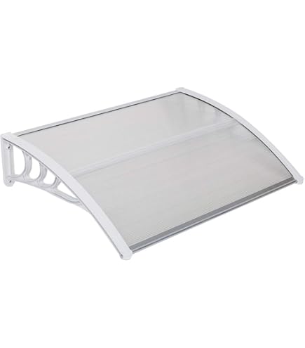 Clear Awning For Front Door Transparent Rain Shelter Exterior Door Canopy For Window Patio Door Entry Roof Invisible Width 20" 28" 36" 44" 60" 88" (Size : 16"x173 - View #4