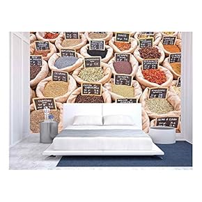 Spice Market - Removable Wall Mural | Self-Adhesive Large Wallpaper - 66x96 inches