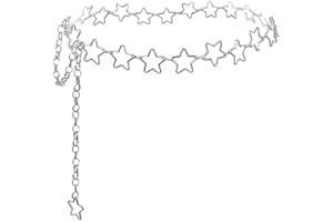 Eyraevor Women Star Waist Chain Belt Gold Silver Chain Belt Body Chains Jewelry for Dress Waist Belt Belly Belt