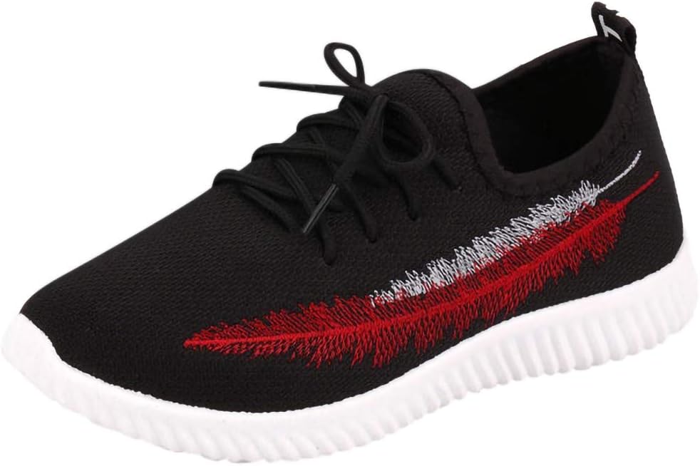 Qinpin Women's Ladies Casual Anti-Slip Sport Walking Sneakers Running Soft Shoes