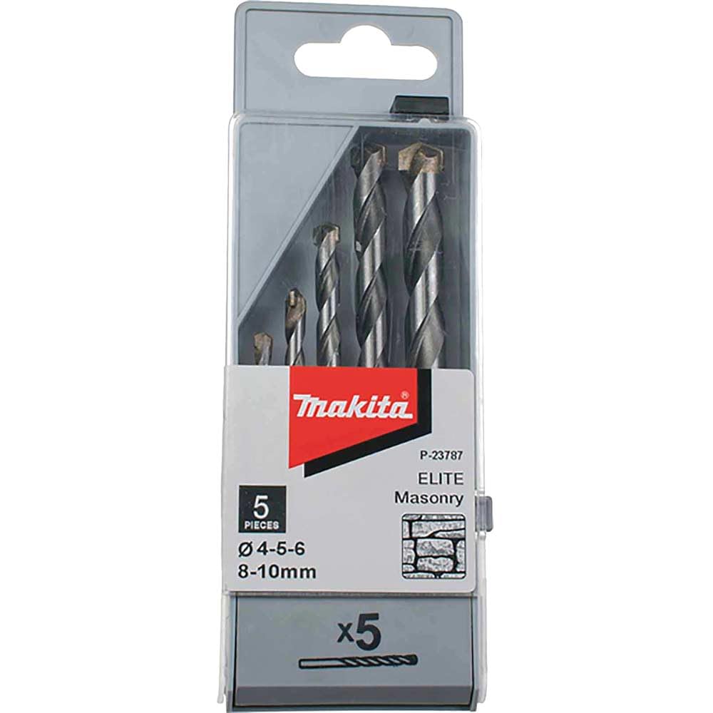 Makita P-23787 5 Piece Elite Masonry TCT Set