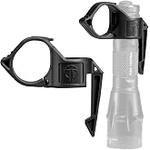 Thyrm Switchback DF Flashlight Ring for SureFire DualFuel Fury Turbo, Black | For SureFire Dual Fuel (FURY DFT, Intellibeam DF), Pelican 7600, Convoy S21A, Fenix HT30R + WF-26R, Jetbeam RRT-M1X, USA Made