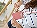 ID Card Holder Wallet With Landyard and Zipper Badge Case Genuine Leather for Women (Mint)