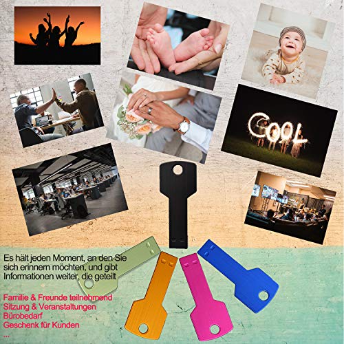 8GB USB Stick 10 Stück JBOS Schlüssel Modell Flash Speicherstick 8 GB 10 Pack USB2.0 Rotate Metall Schnellen… – Bild 4