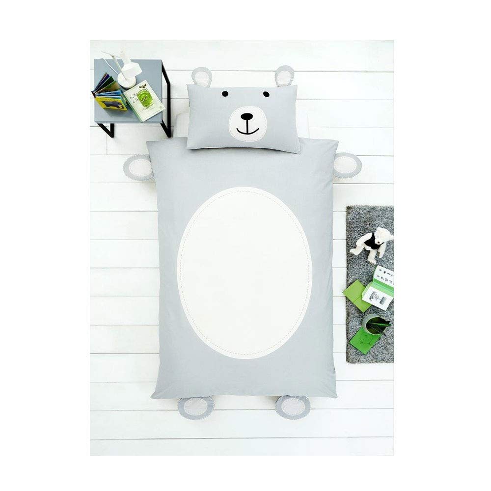 Gaveno Cavailia Kids Fashion Bed Set with Duvet Cover and Pillow Case - Polyester-Cotton - Teddy Bear Shape [ Single - Multi ]