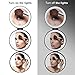 butyface Rechargeable Lighted Travel Makeup Mirror, 1X, 5X and 10X Magnifying Mirror with Lights, Tri-fold Compact Vanity Mirrors Folding Travel Mirror with LED Lights
