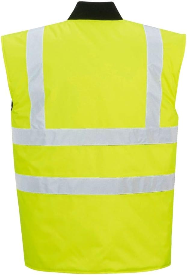 Portwest Hi-Vis Reversible Bodywarmer, Size: XS, Colour: Yellow, S469YERXS, Size X-Small - Image 4