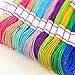 Embroidery Thread 8m Metallic Embroidery Floss 12Skeins All Purpose Assorted Muti-Colors Cross Stitch Tread Set for Craft Needlework Hand Embroidery Bracelets String DIY Craft