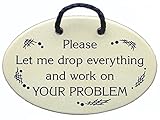 Please Let me drop everything and work on YOUR PROBLEM. Ceramic wall plaques handmade in the USA for over 30 years. Reduced price offsets shipping cost.