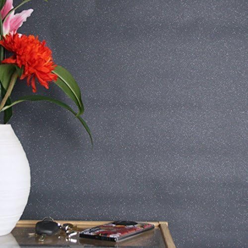 Dazzle' Sparkling Glitter Wallpaper In Charcoal/Dark Grey (Sample)
