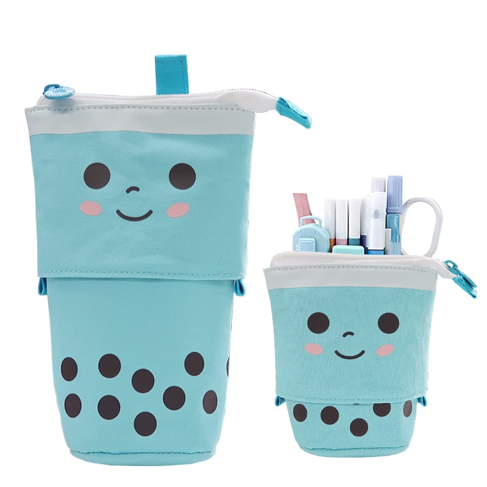 Pop-Up Pencil Case and Pen Holder - 2-in-1 Telescopic Zip Holder for Students — image 1