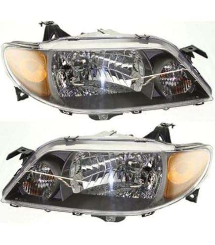 Juego De Faros Delanteros Mazda Protege 2001 2002 2003 Halógenos Del