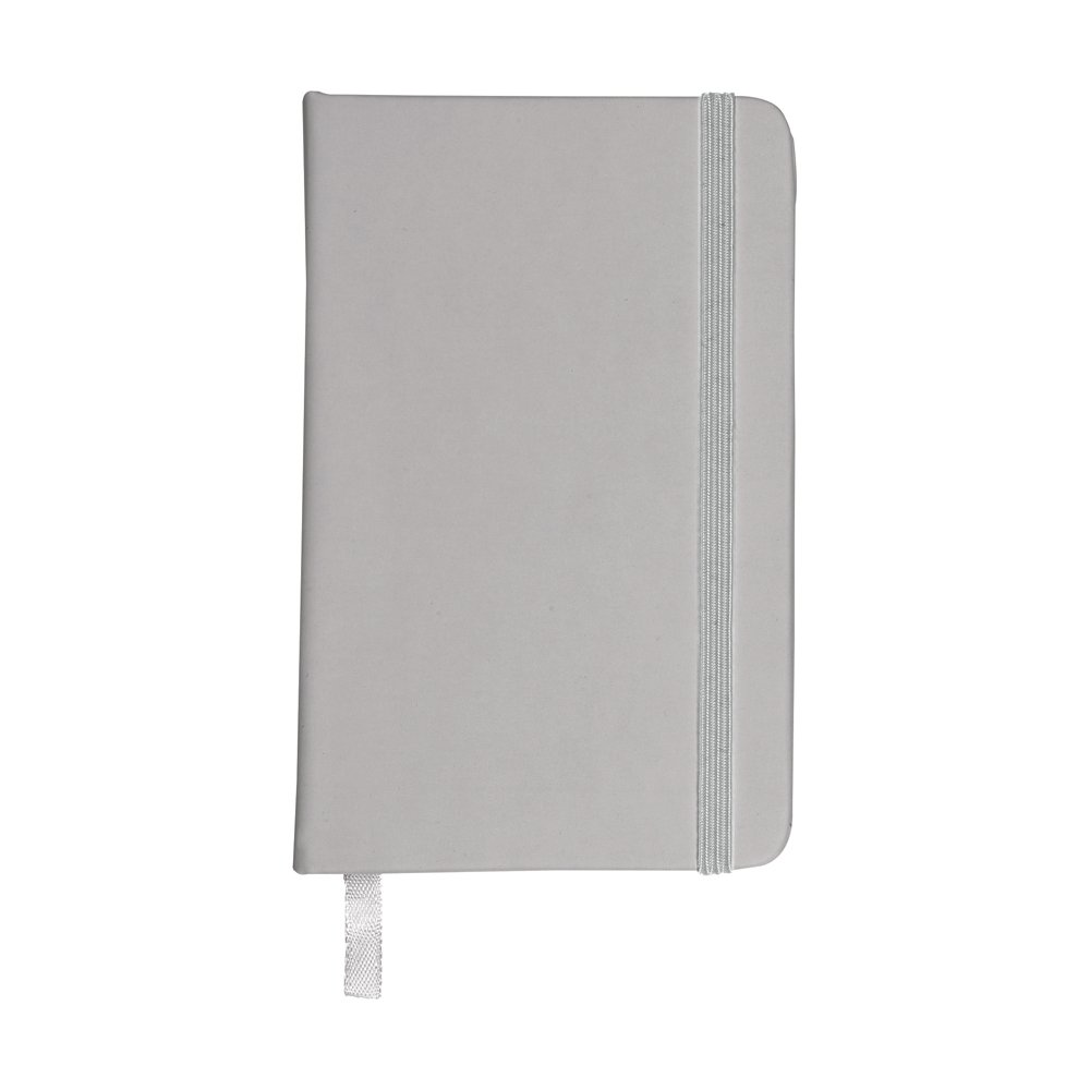 eBuyGB A4 Coloured Hardback Lined Paper Notebook, Silver, Pack of 1 1301407