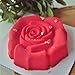 11'' Big Rose Flower Silicone Baking Mold, FantasyDay Anniversary Birthday Tray-Wedding Festival Party Silicone Cake Mold for Muffins Brownie Cornbread Candy Chocolates Butter Fondant Soap Gummy Bread