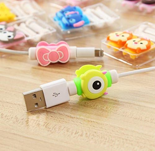 ZOEAST 18pcs Stitch Owl Cat Kitty Batman Apple Lightning Data Cable USB Charging Data Line Saver Protector for iPhone 5S SE 6 6S Plus IPad 3 4 IPad mini iPad Pro iPod iWatch (18pcs with 18 patterns)