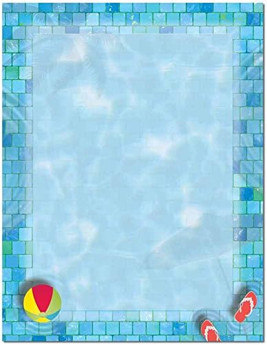 Swimming Pool Letterhead Laser & Inkjet Printer Paper, 25 pack