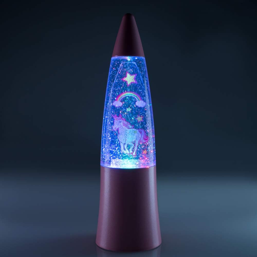 girls glitter lamp