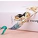 Bolbove Pretty Mermaid Sparkling Charm Blingbling Keychain Crystal Rhinestone Pendant (Blue)