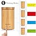 InnoGear Upgraded Real Bamboo Essential Oil Diffuser Ultrasonic Aroma Aromatherapy Diffusers Cool Mist Humidifier with Intermittent Continuous Mist 2 Working Modes Waterless Auto Off