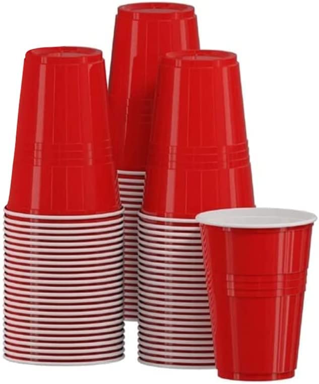 YARIX Red Plastic Cups | Red Party Cups | 30 Pcs (12 Oz) | 350 ml | Eco-Friendly |Reusable Cups | BPA Free | Durable Party Cups| Recyclable-Ideal for Christmas, Weddings, Birthdays, Dinner, Picnic.