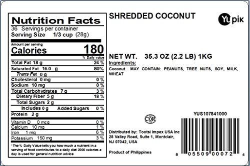 Yupik Coconut, Medium Shredded, 2.2 Lb