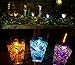 Solar Garden Lights Outdoor - Adecorty Solar Garden Stake Lights 3 Color Solar Path Lights, Landscape Lights for Garden Path Walkway Patio Lawn Outdoor Christmas Halloween Decorations, 3 Pack