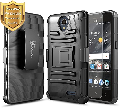 Zte maven 3 case, zte overture 3 case with [tempered gl…