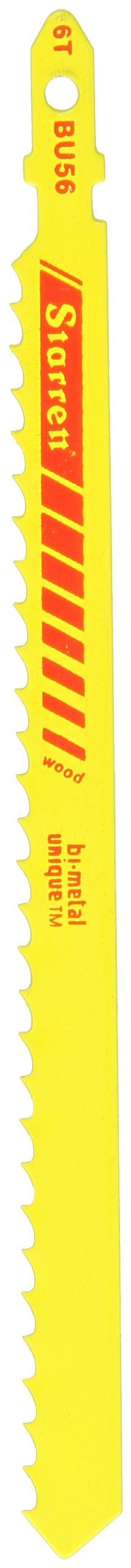 Starrett BU56 Wood Cutting Jig Saw Blade, 6 Teeth per Inch, Pack of 5