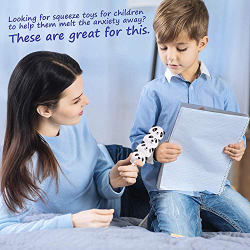 Bokeley Easter Squishies Panda Pens/Pencil Grips Slow Rising Scented Pencil Toppers | Pen Holders | Kids Party Favors & Classroom Prizes | Stress Toys | Birthday (White) - Thumbnail 3