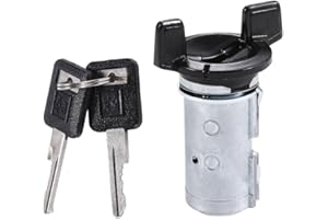 Yollky Ignition Starter Switch Lock Cylinder with Keys for Chevy C1500 C2500 C3500 1991-1994 for GMC Suburban C1500 C2500 1992-1994 | Durable Metal Materials | Replaces 12300443