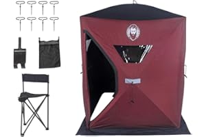 Nordic Legend 3 Man ICE SHELTER KIT W/1 Chair, ICE Anchor Drill Adapter and MESH Storage Pouch