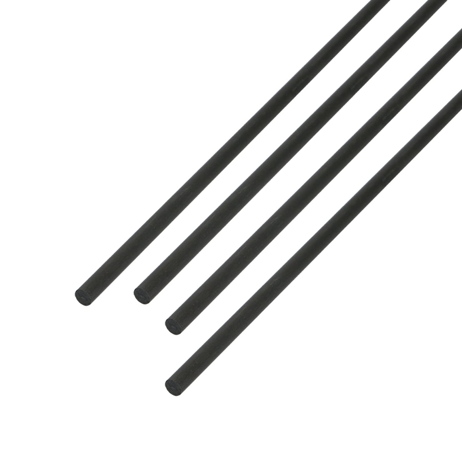 Ohamtes 4mm Carbon Fiber Rod, 4PCS, 200mm, Kite, RC Aircraft, DIY Frame