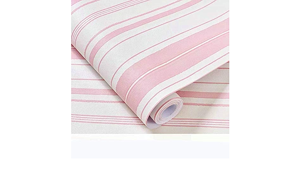 LINANNAN Papel Tapiz ~ PVC Impermeable Autoadhesivo Rosado ...