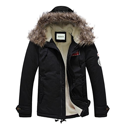  Abrigo - chaqueta guateada - Manga Larga - para hombre